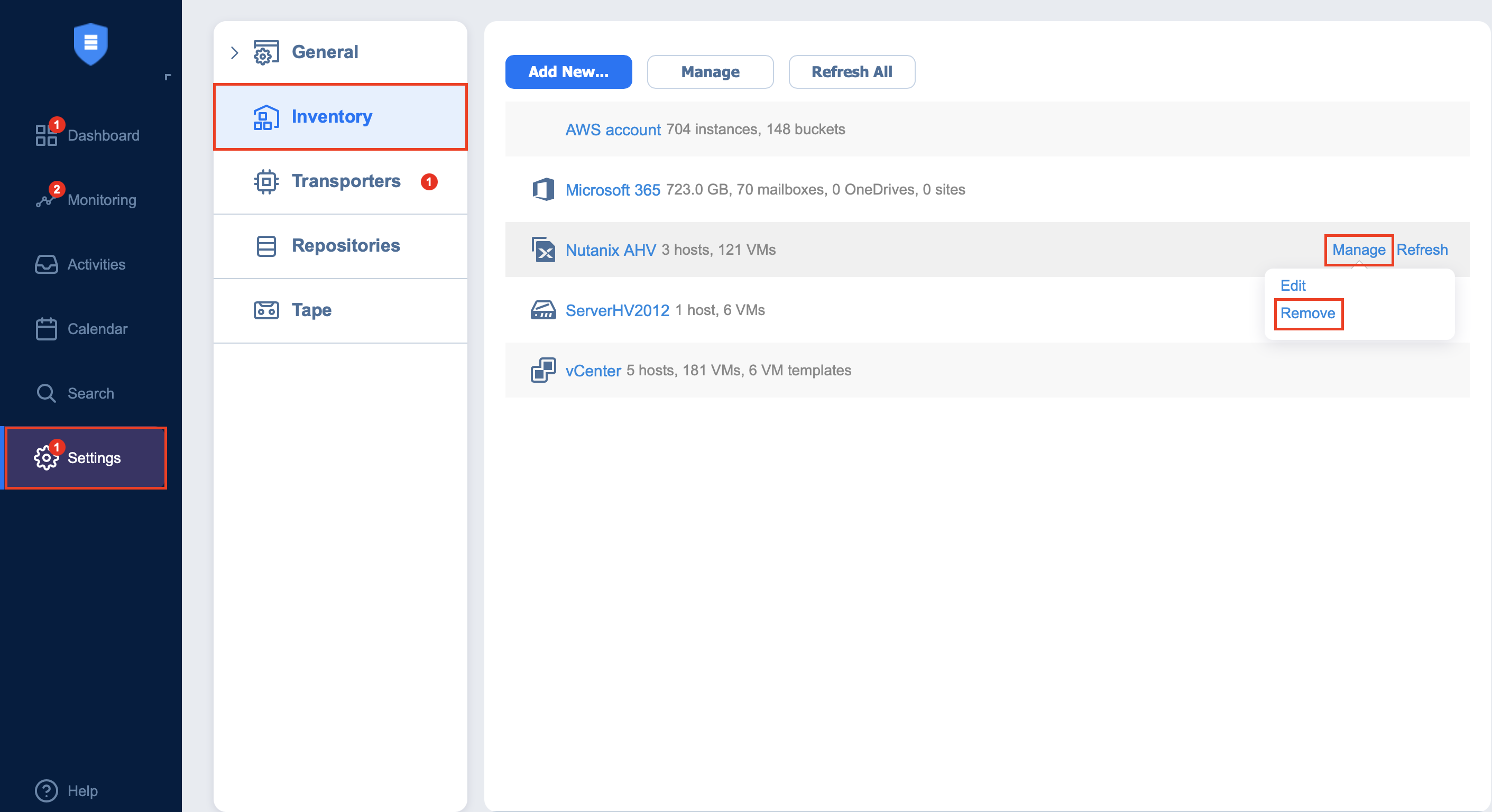 Removing Items from Inventory